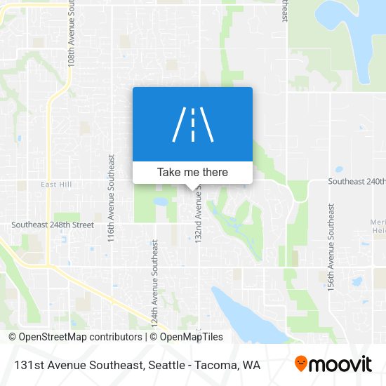 131st Avenue Southeast map