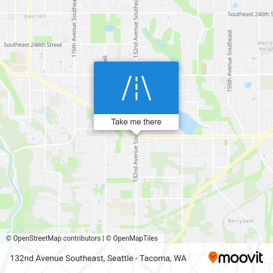 132nd Avenue Southeast map