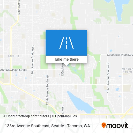 133rd Avenue Southeast map