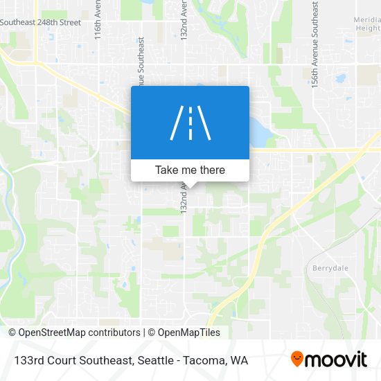 133rd Court Southeast map