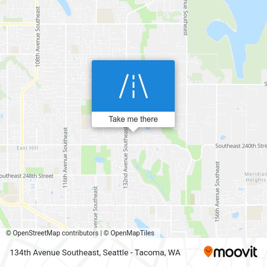 134th Avenue Southeast map