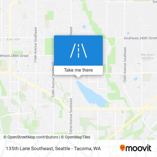 135th Lane Southeast map