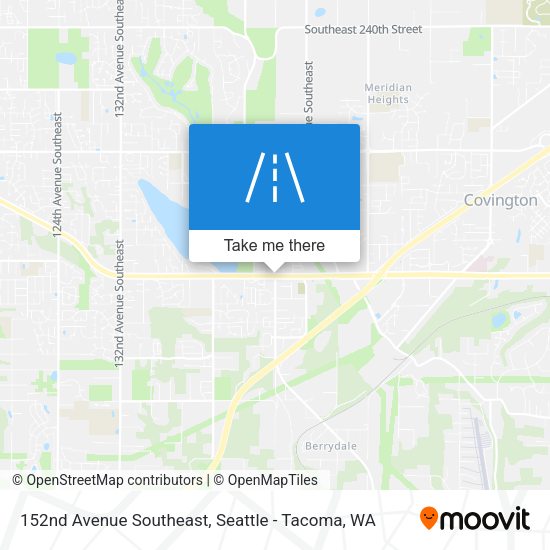 152nd Avenue Southeast map