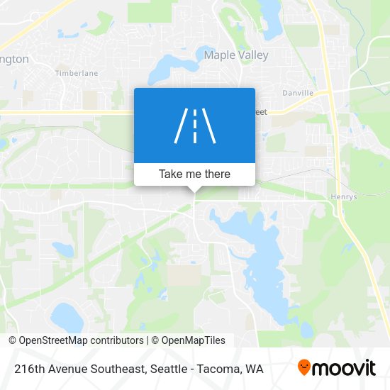 216th Avenue Southeast map