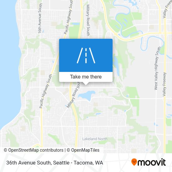 36th Avenue South map