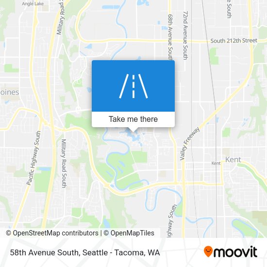 58th Avenue South map