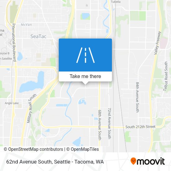 62nd Avenue South map