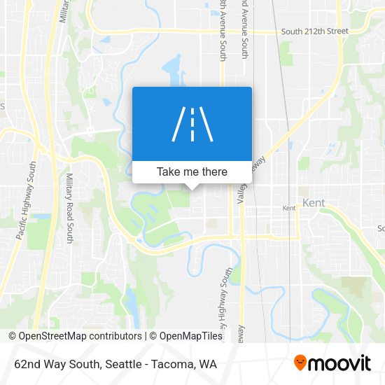 62nd Way South map