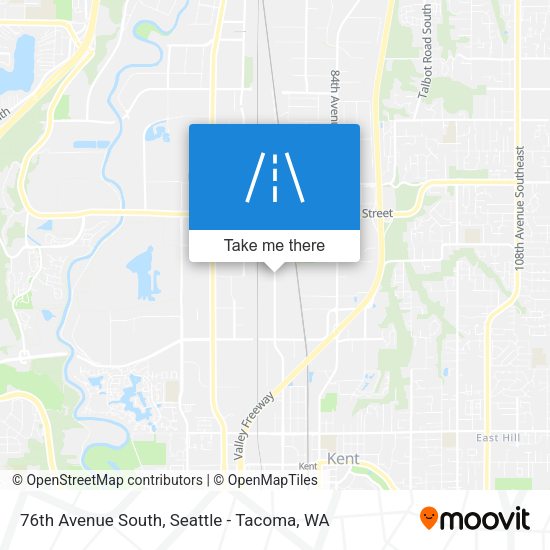 76th Avenue South map