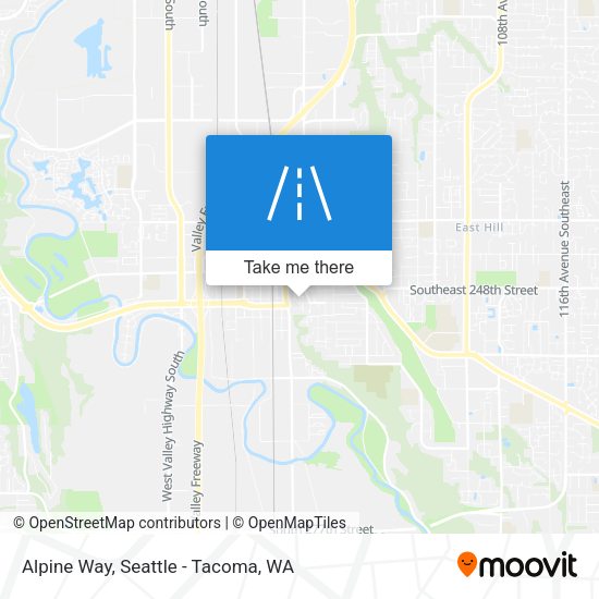 Alpine Way map