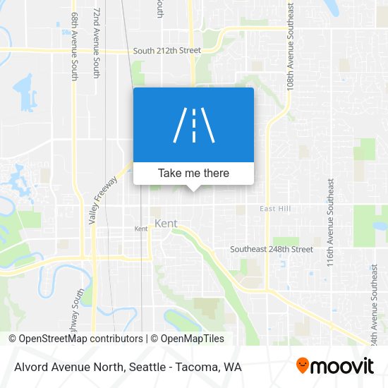 Mapa de Alvord Avenue North