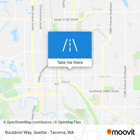 Bouldron Way map