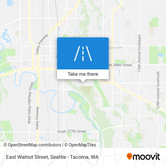 East Walnut Street map