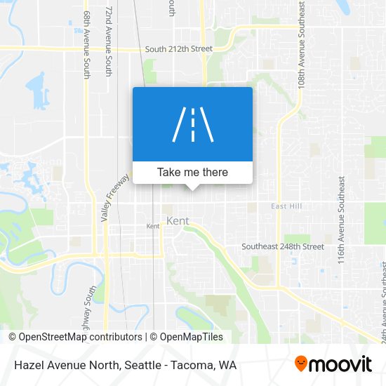 Hazel Avenue North map