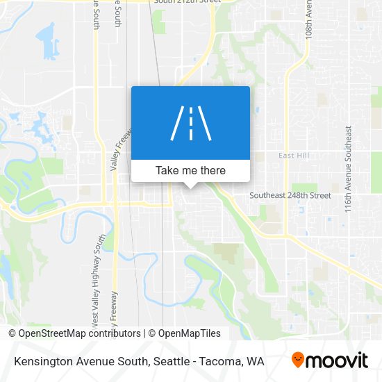 Kensington Avenue South map
