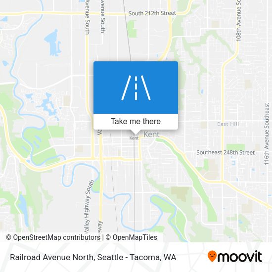 Railroad Avenue North map