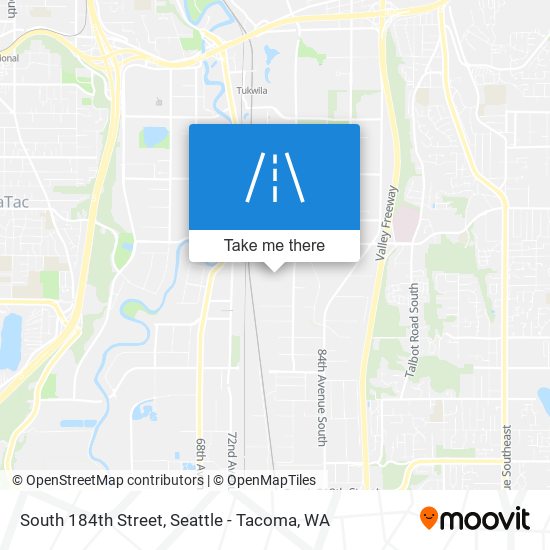 South 184th Street map