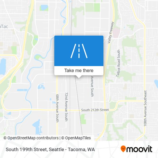 South 199th Street map