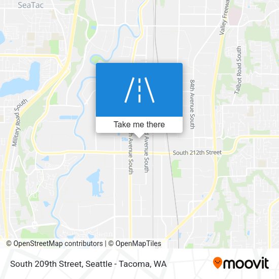 South 209th Street map
