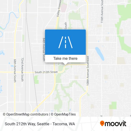 South 212th Way map