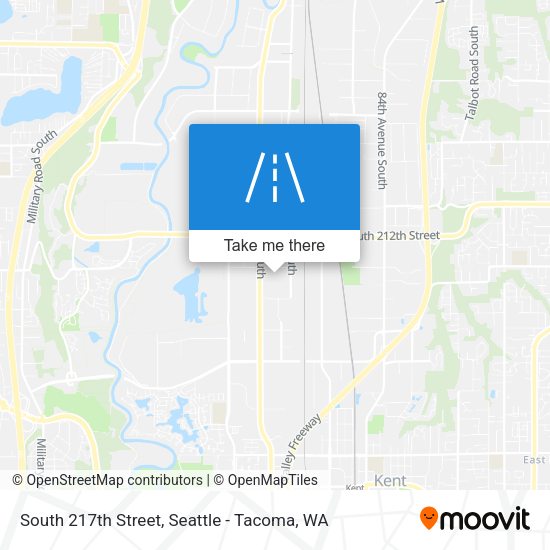 South 217th Street map