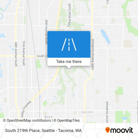 South 219th Place map
