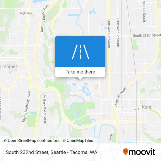 South 232nd Street map