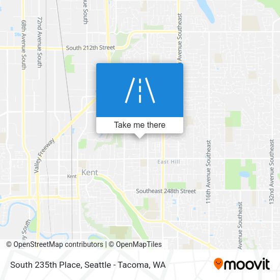 South 235th Place map