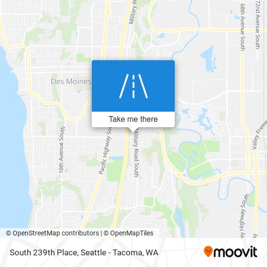 South 239th Place map