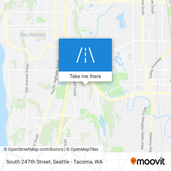 South 247th Street map