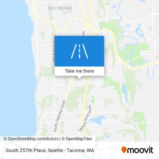 South 257th Place map