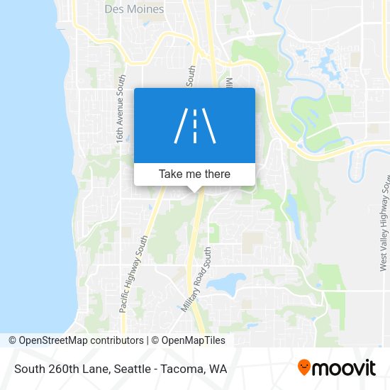 South 260th Lane map
