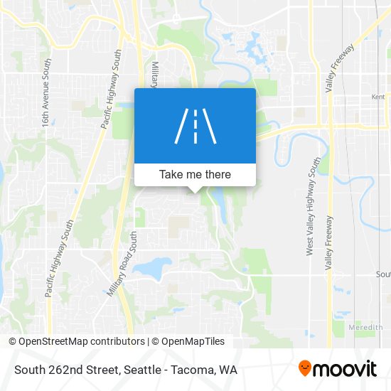 South 262nd Street map