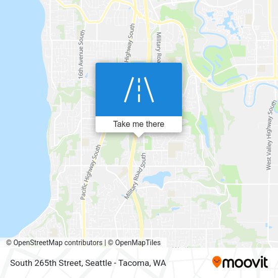 South 265th Street map