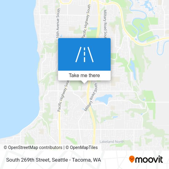 South 269th Street map