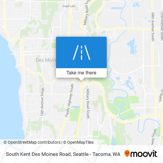 Mapa de South Kent Des Moines Road