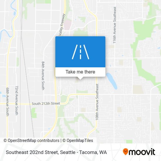 Southeast 202nd Street map