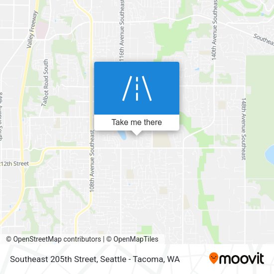 Southeast 205th Street map