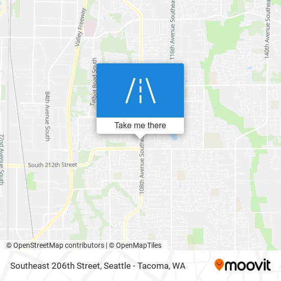 Mapa de Southeast 206th Street