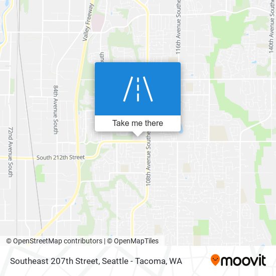 Southeast 207th Street map