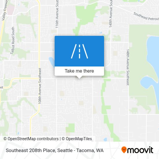 Southeast 208th Place map