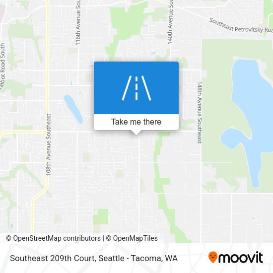 Southeast 209th Court map
