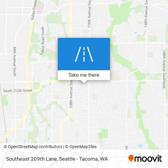 Southeast 209th Lane map