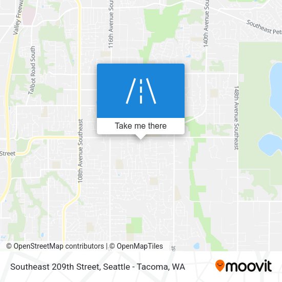 Southeast 209th Street map