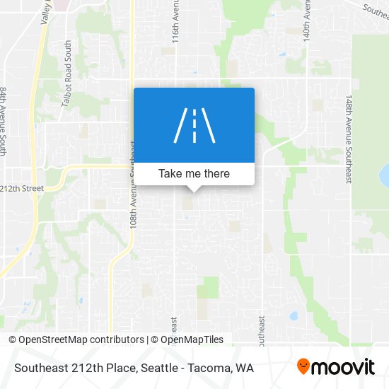Southeast 212th Place map