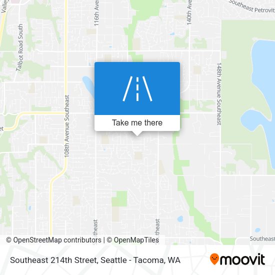 Southeast 214th Street map