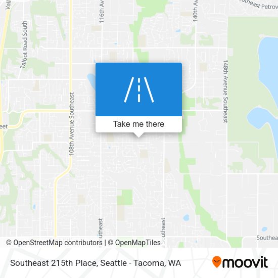 Southeast 215th Place map
