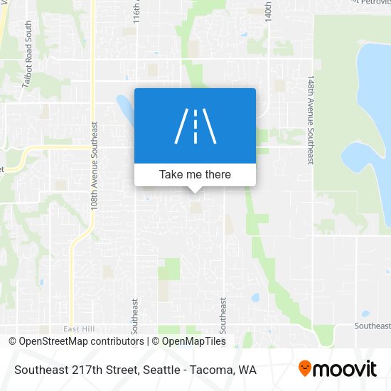 Southeast 217th Street map