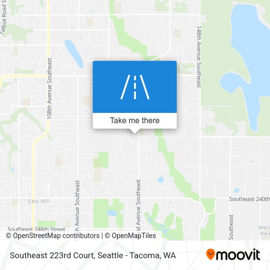 Southeast 223rd Court map