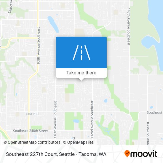 Southeast 227th Court map
